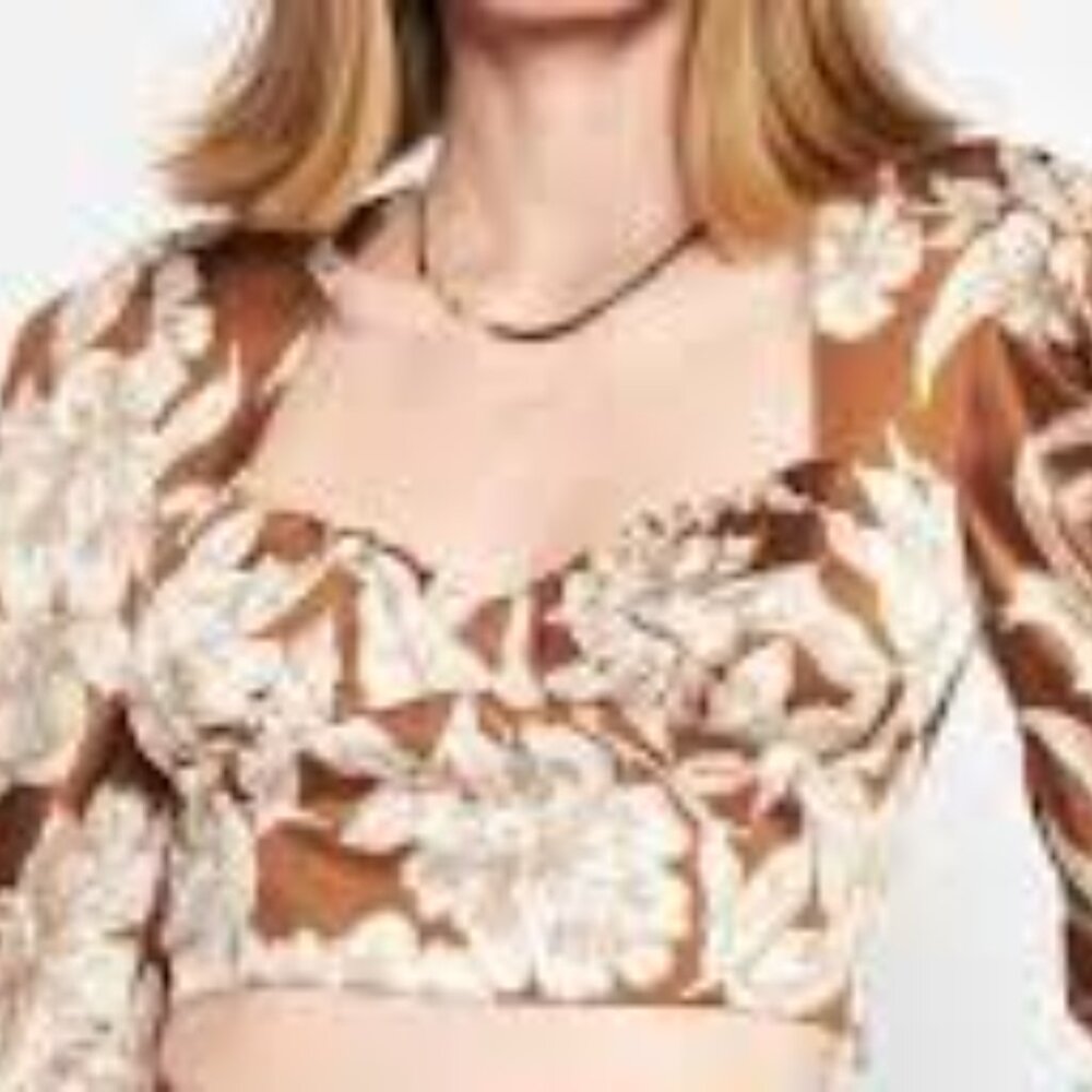 NWT EN Saison Cropped Blouse